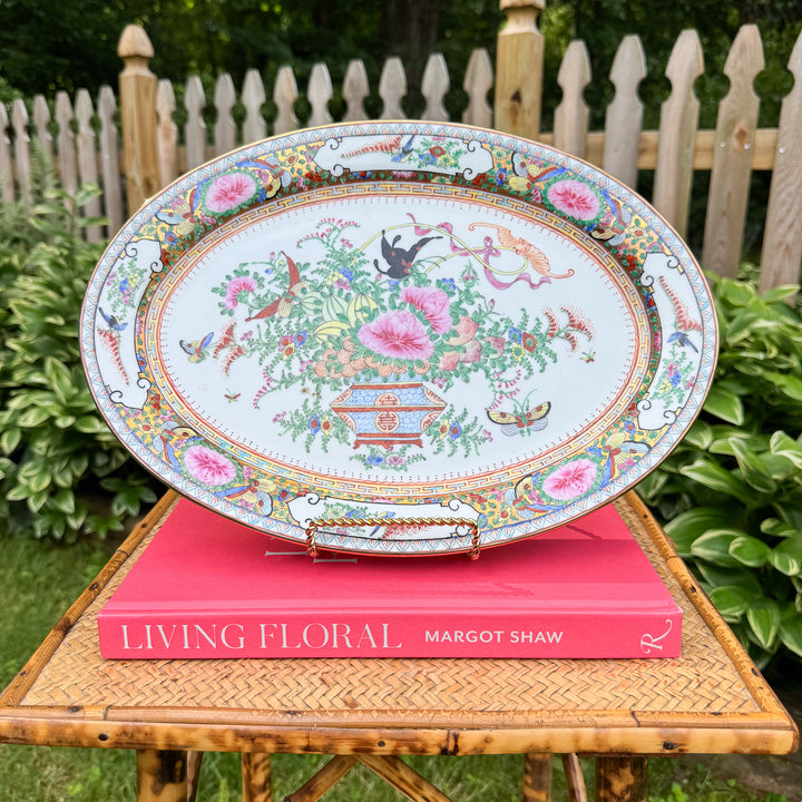 Vintage 14" Famille Rose Platter