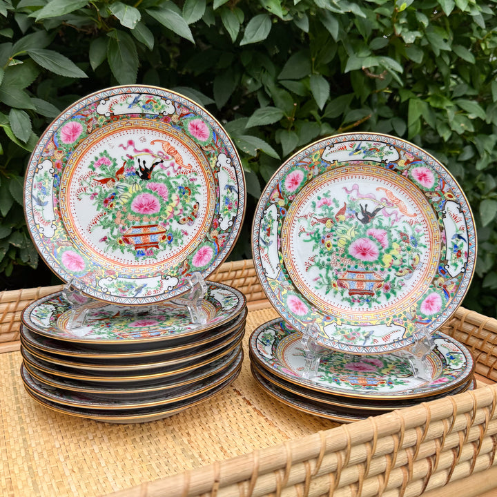 Vintage Famille Rose Plates