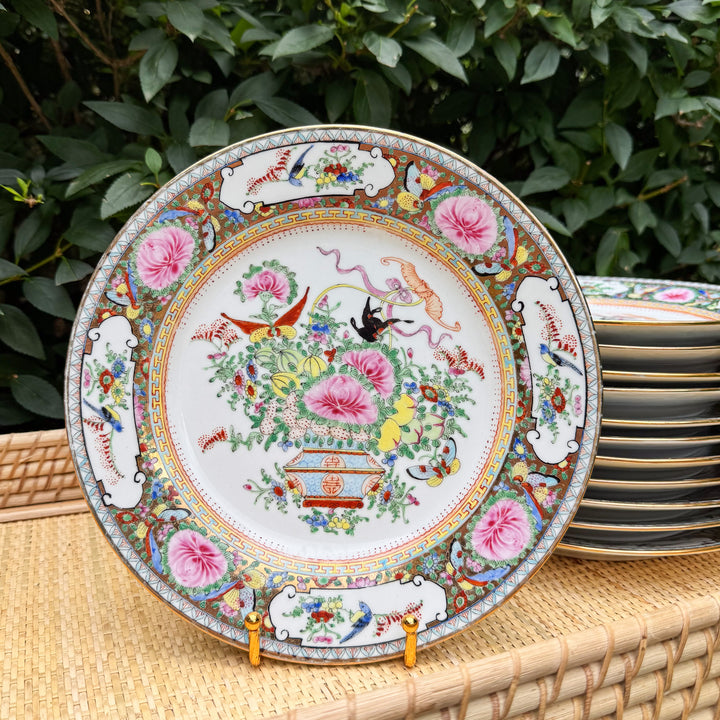 Vintage Famille Rose 10" Plates