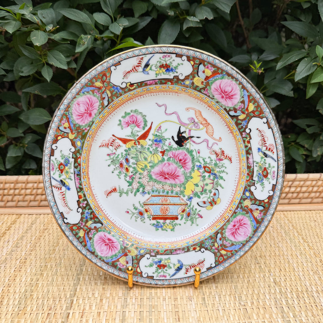 Vintage Famille Rose 10" Plates