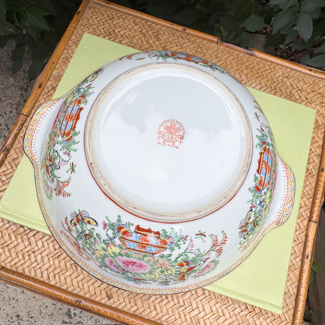 Vintage Famille Rose Lidded Dish