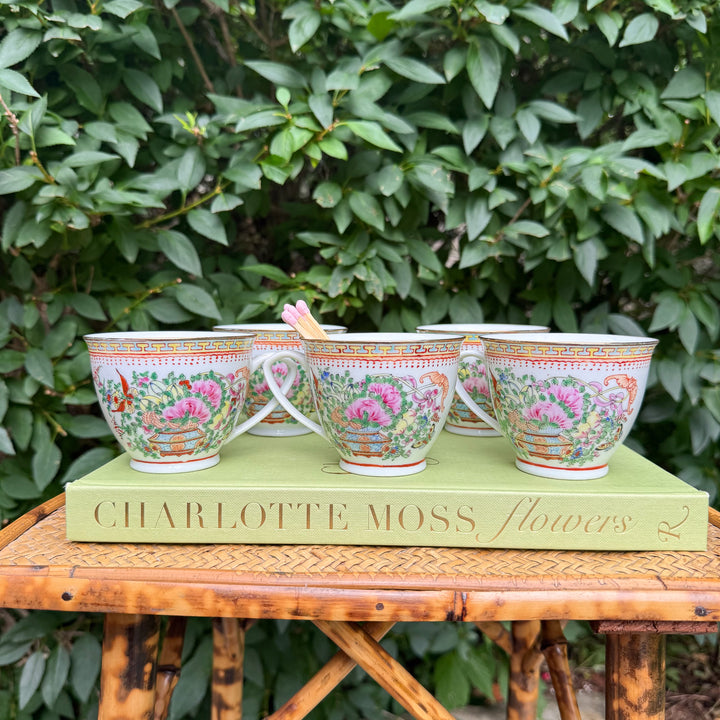 Vintage Famille Rose Teacups