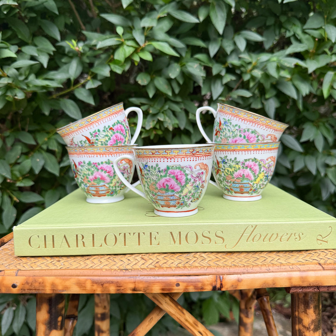 Vintage Famille Rose Teacups