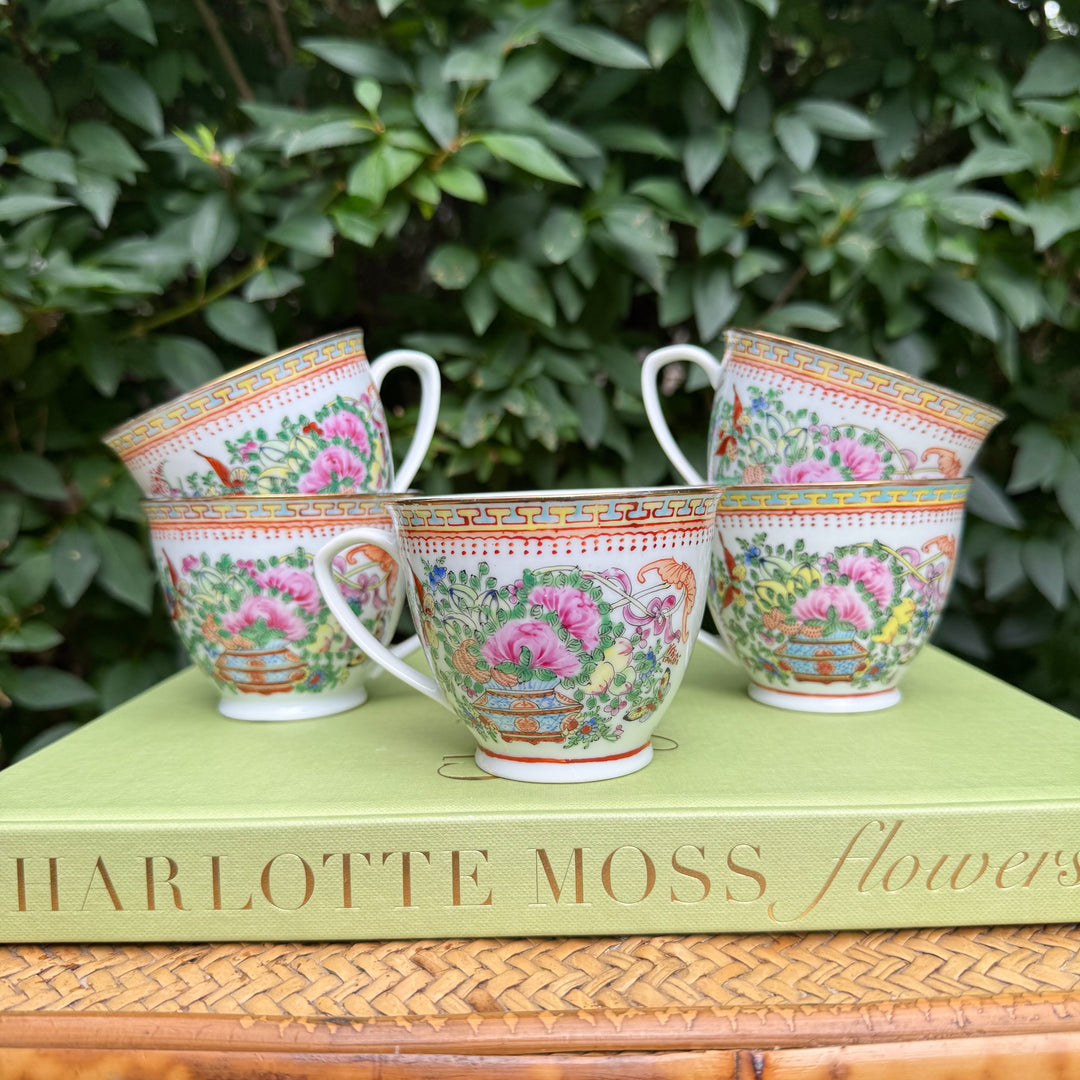 Vintage Famille Rose Teacups