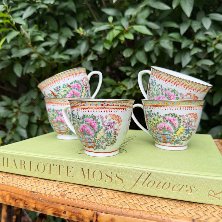 Vintage Famille Rose Teacups