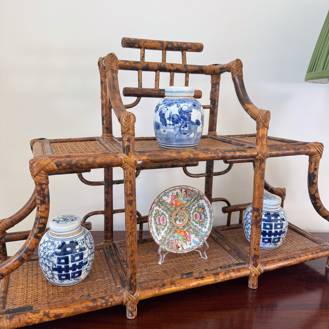 Mini Double Happiness Blue and White Ginger Jar