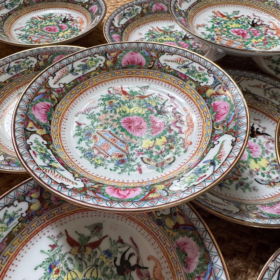 Vintage Famille Rose Small Bowls