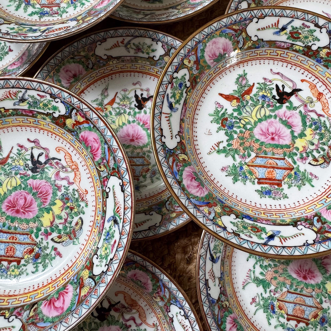 Vintage Famille Rose Small Bowls