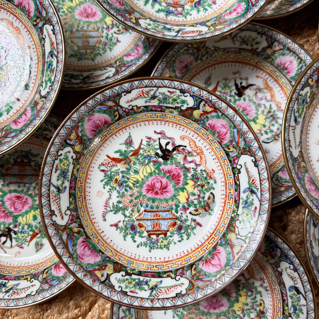 Vintage Famille Rose Small Bowls
