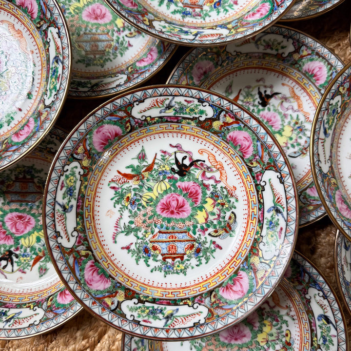 Vintage Famille Rose Small Bowls