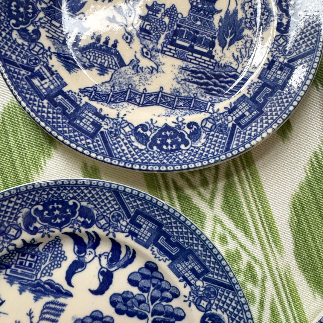 Set of Four Japan Blue Willow Bread and Butter Plates