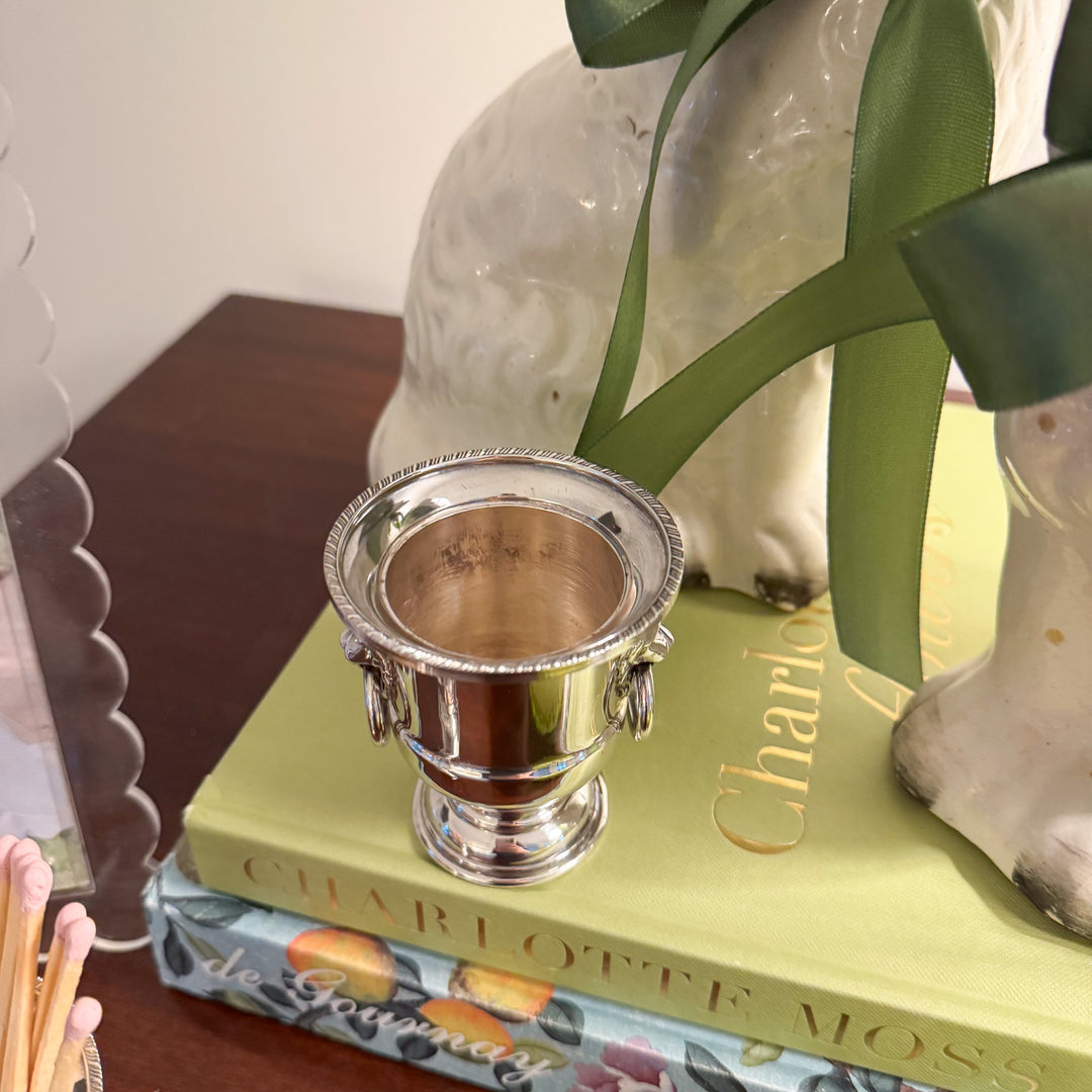 Vintage Mini Urn with Lion Handles