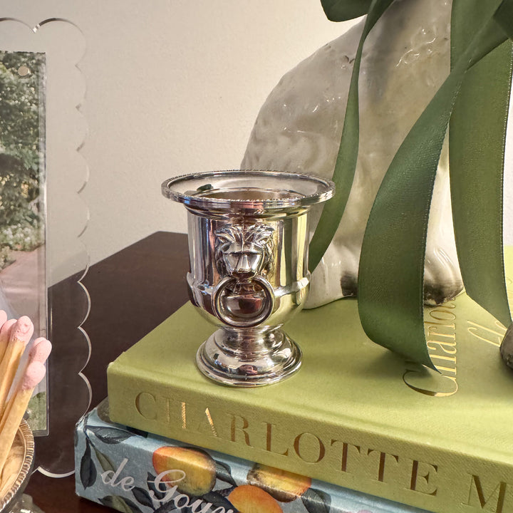 Vintage Mini Urn with Lion Handles