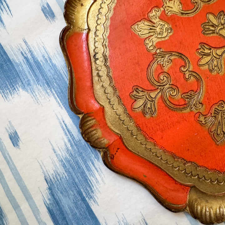 Vintage Italian Florentine Tray