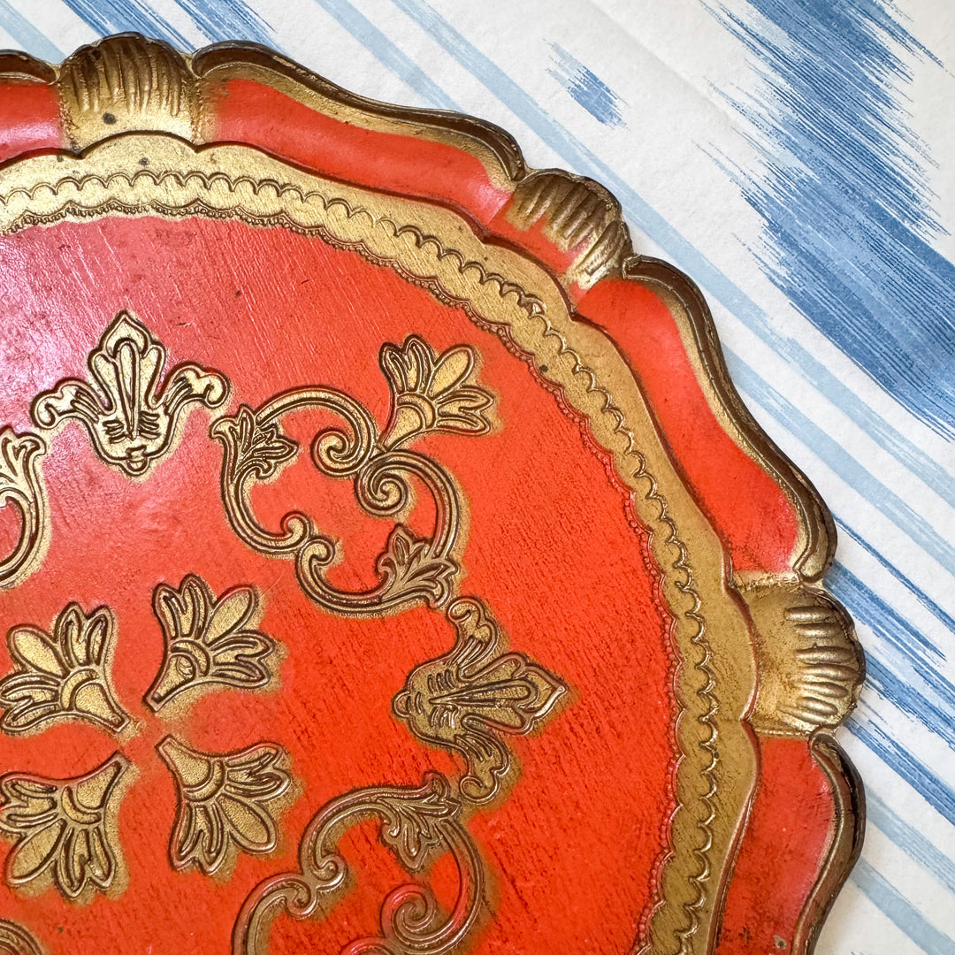 Vintage Italian Florentine Tray