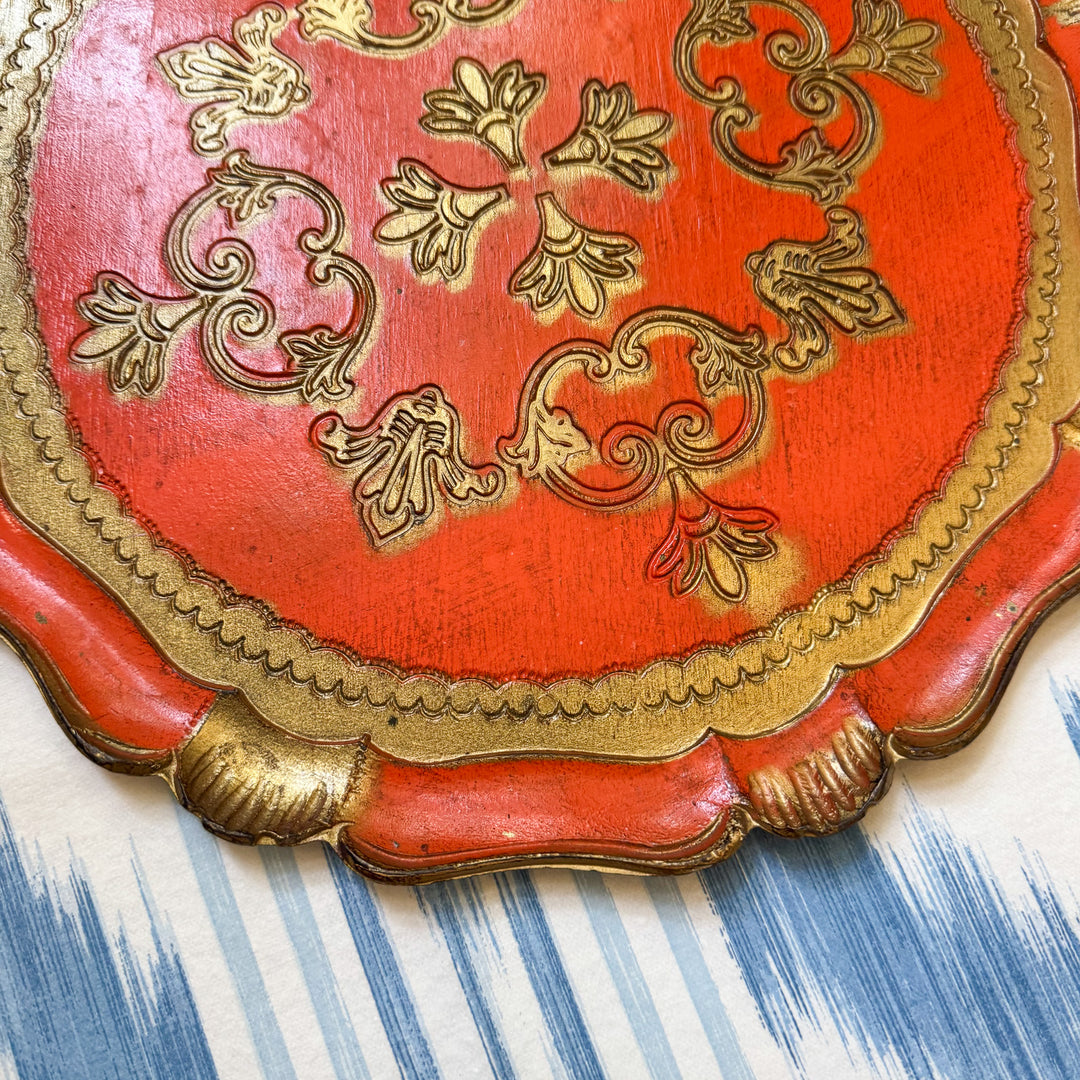 Vintage Italian Florentine Tray
