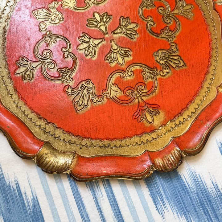 Vintage Italian Florentine Tray