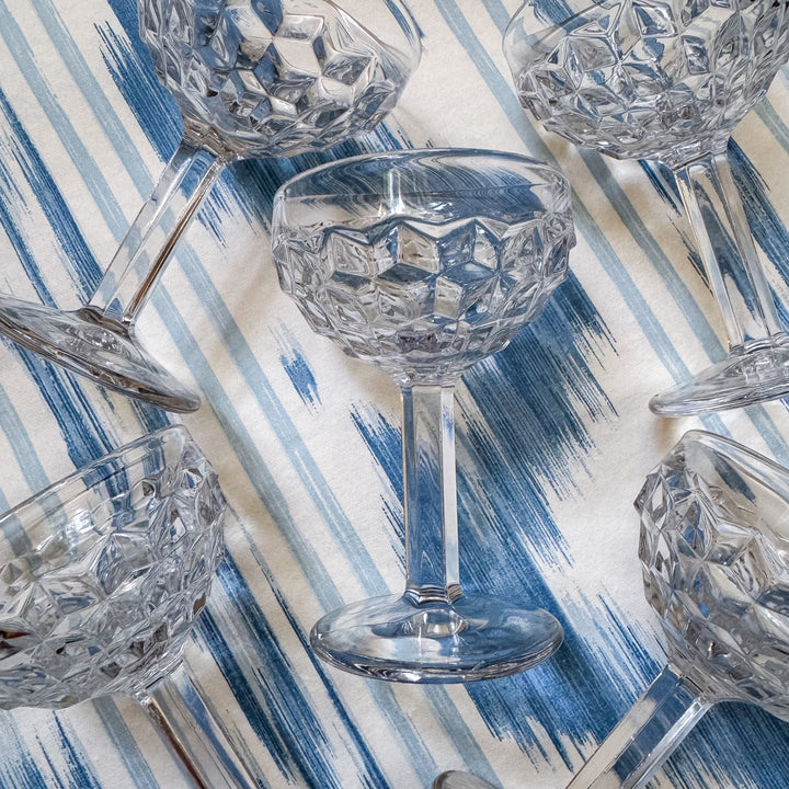 Set of Vintage Fostoria American Clear Champagne Glasses