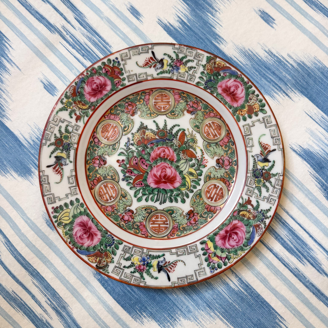 Vintage Rose Canton Plate