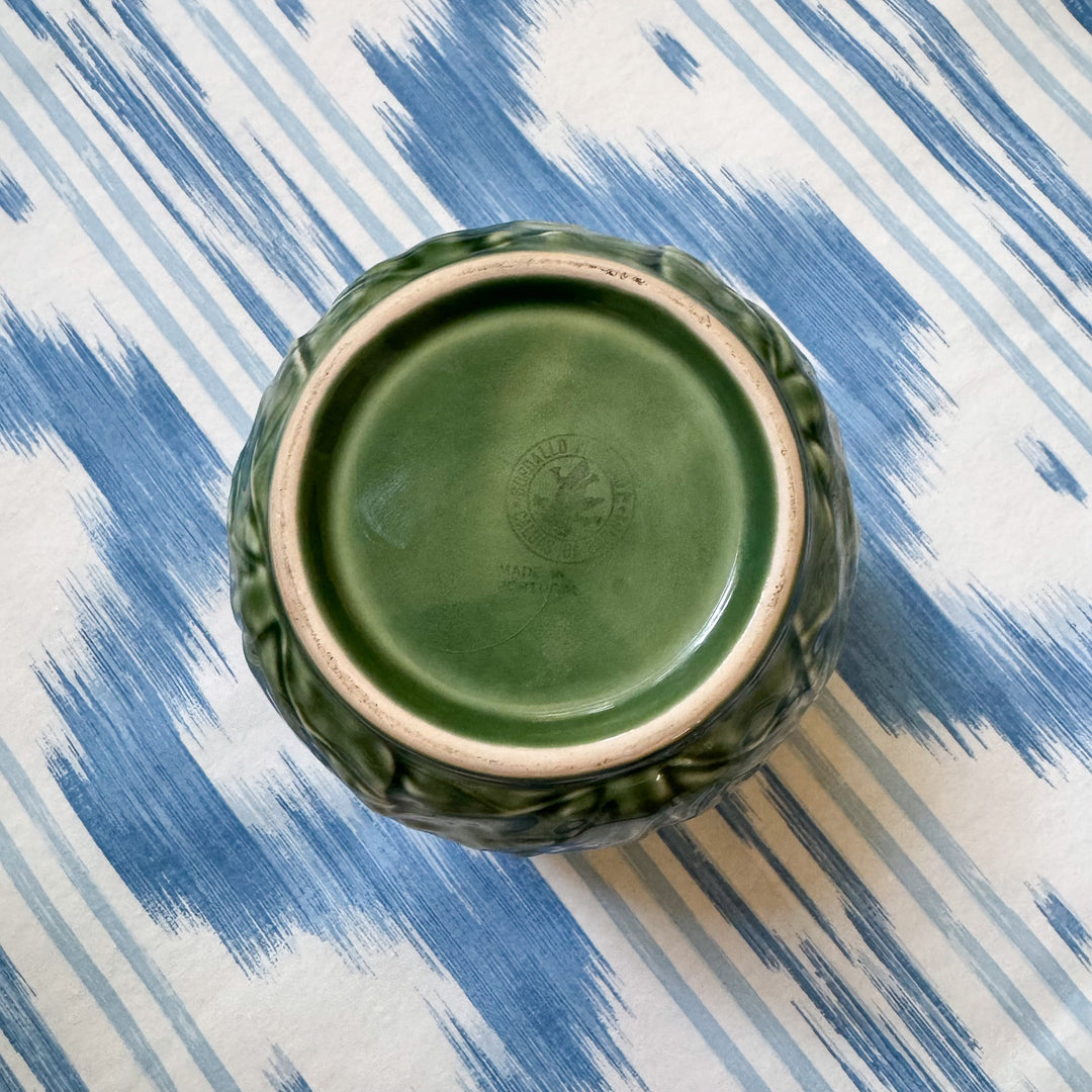 Vintage Bordallo Pinheiro Cabbage Green Utensil Holder