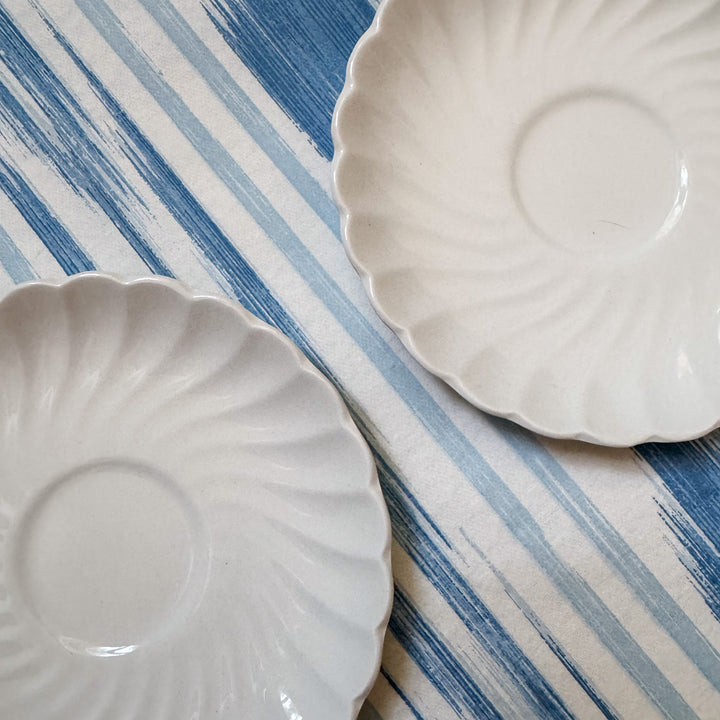 Vintage Pair of Johnson Brothers Regency Saucers