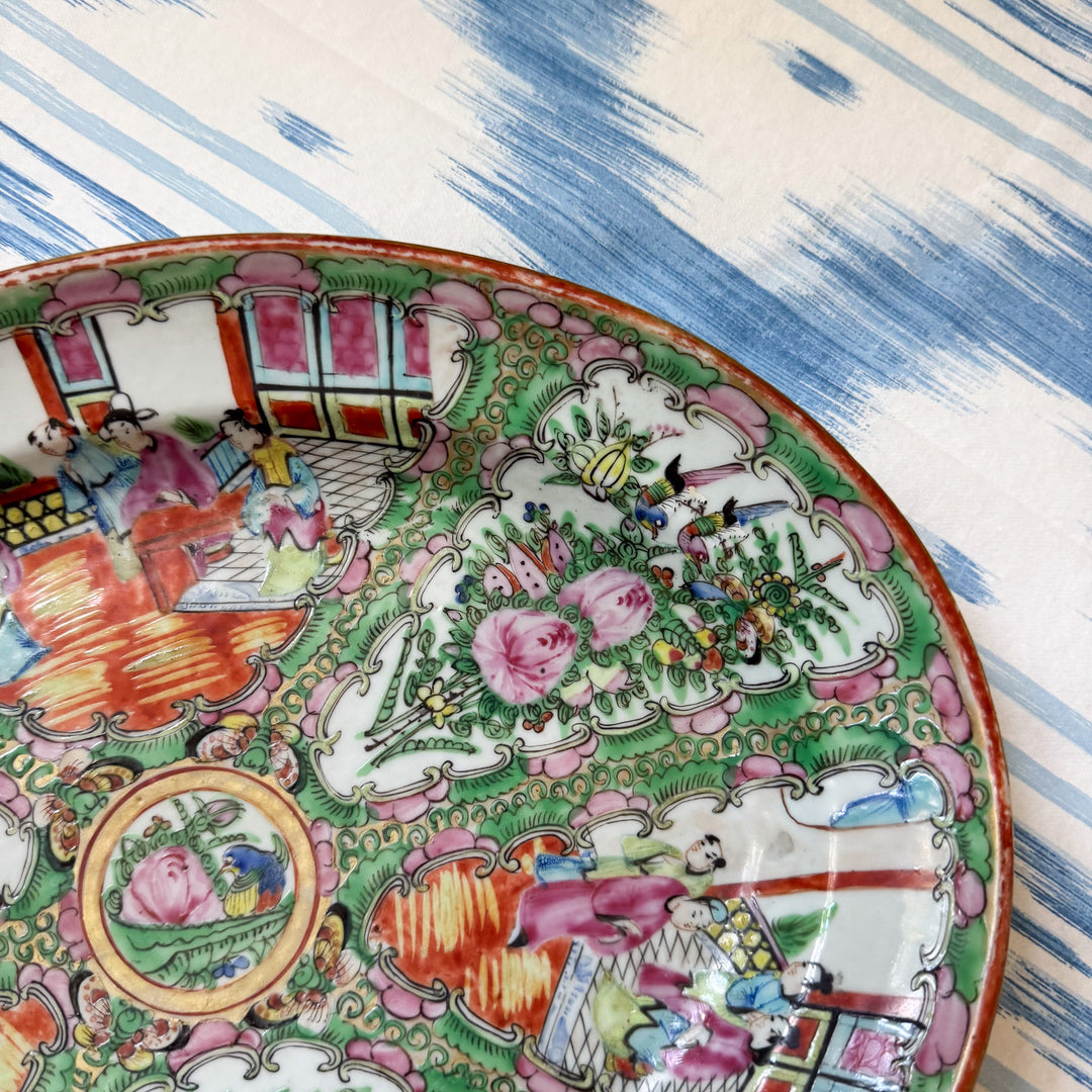 Antique Rose Medallion Platter