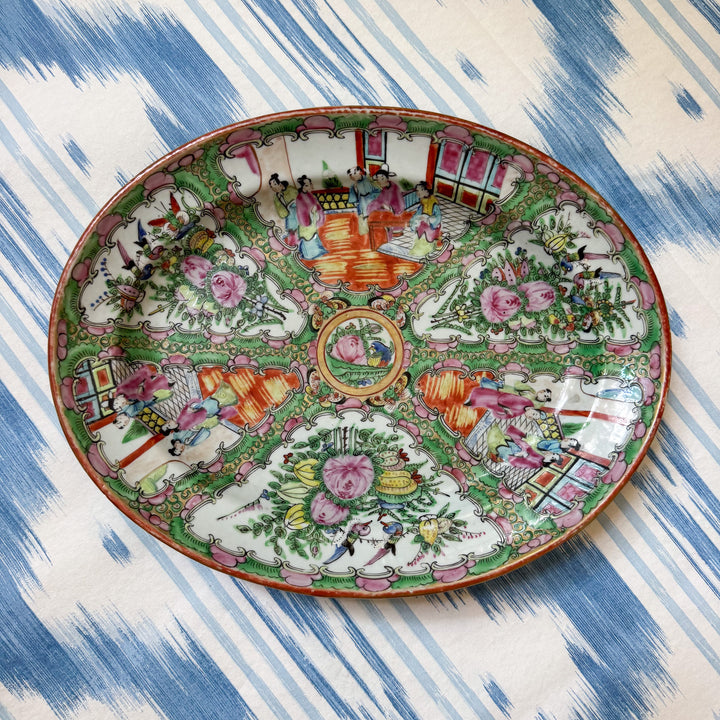 Antique Rose Medallion Platter