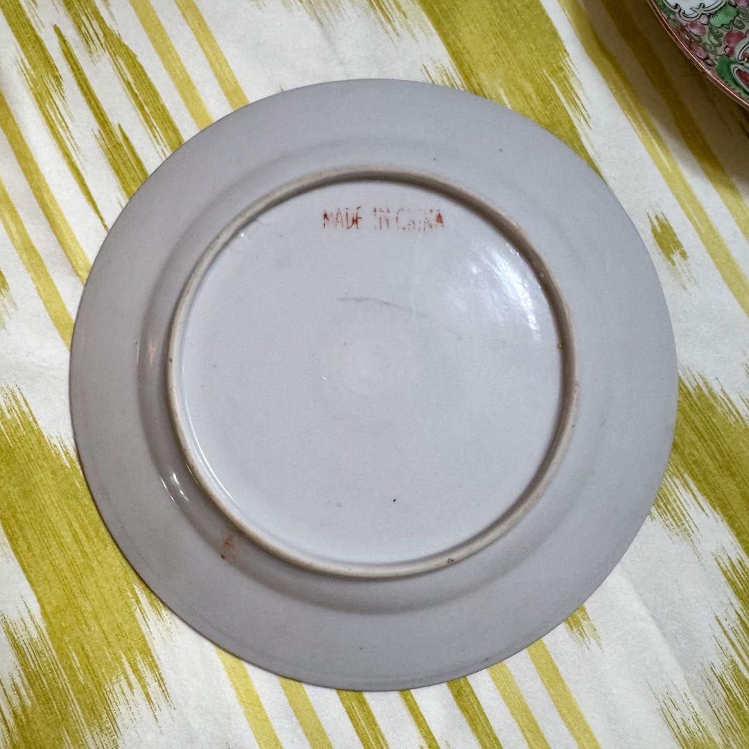 Pair of Rose Medallion Plates