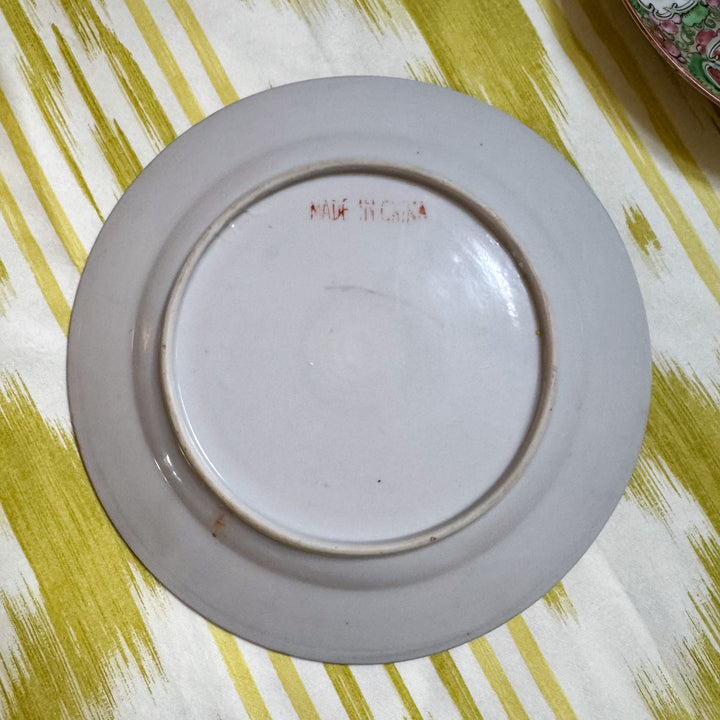Pair of Rose Medallion Plates