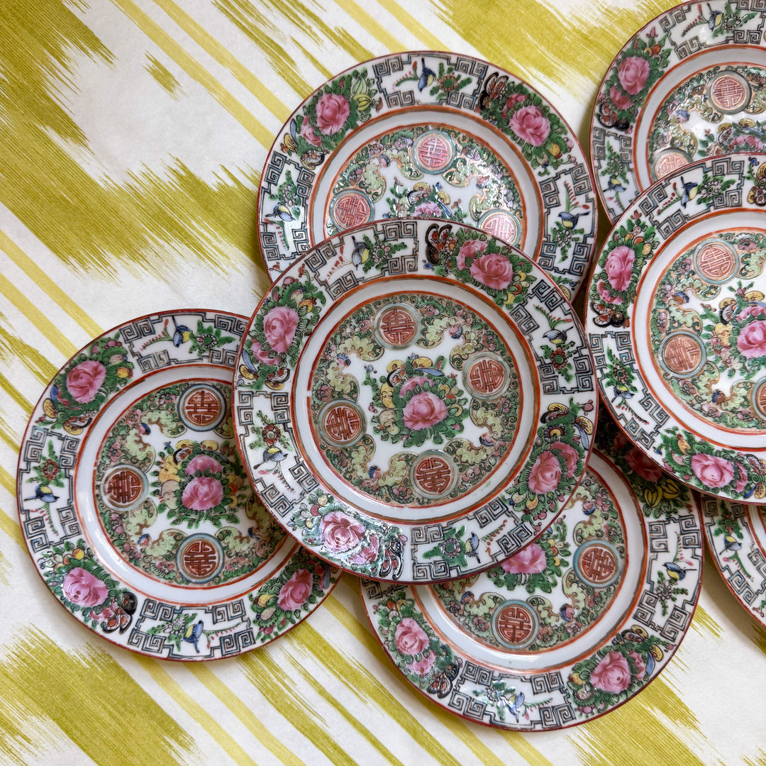 Antique Rose Canton Small Plates