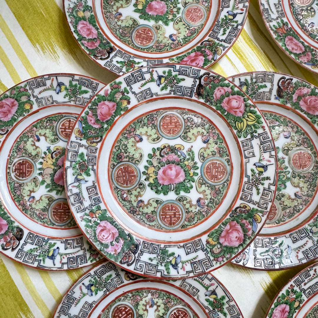 Antique Rose Canton Small Plates