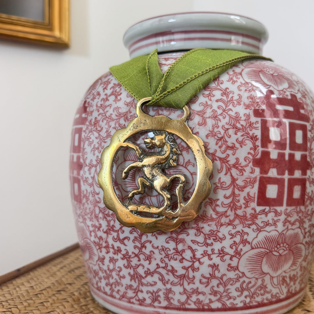 English Horse Brass: Scalloped Horse