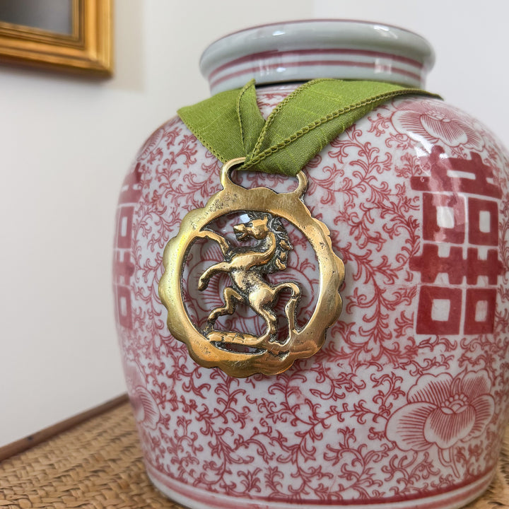 English Horse Brass: Scalloped Horse