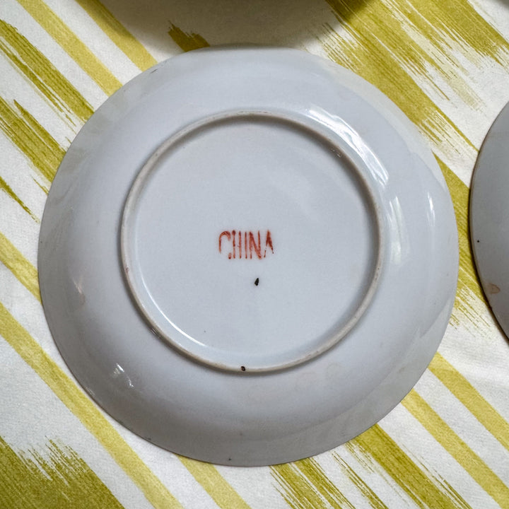 Antique Rose Canton Saucers