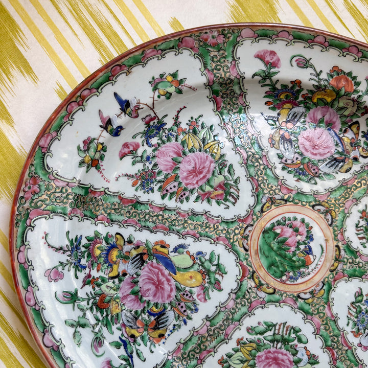 XL Antique Rose Canton Platter