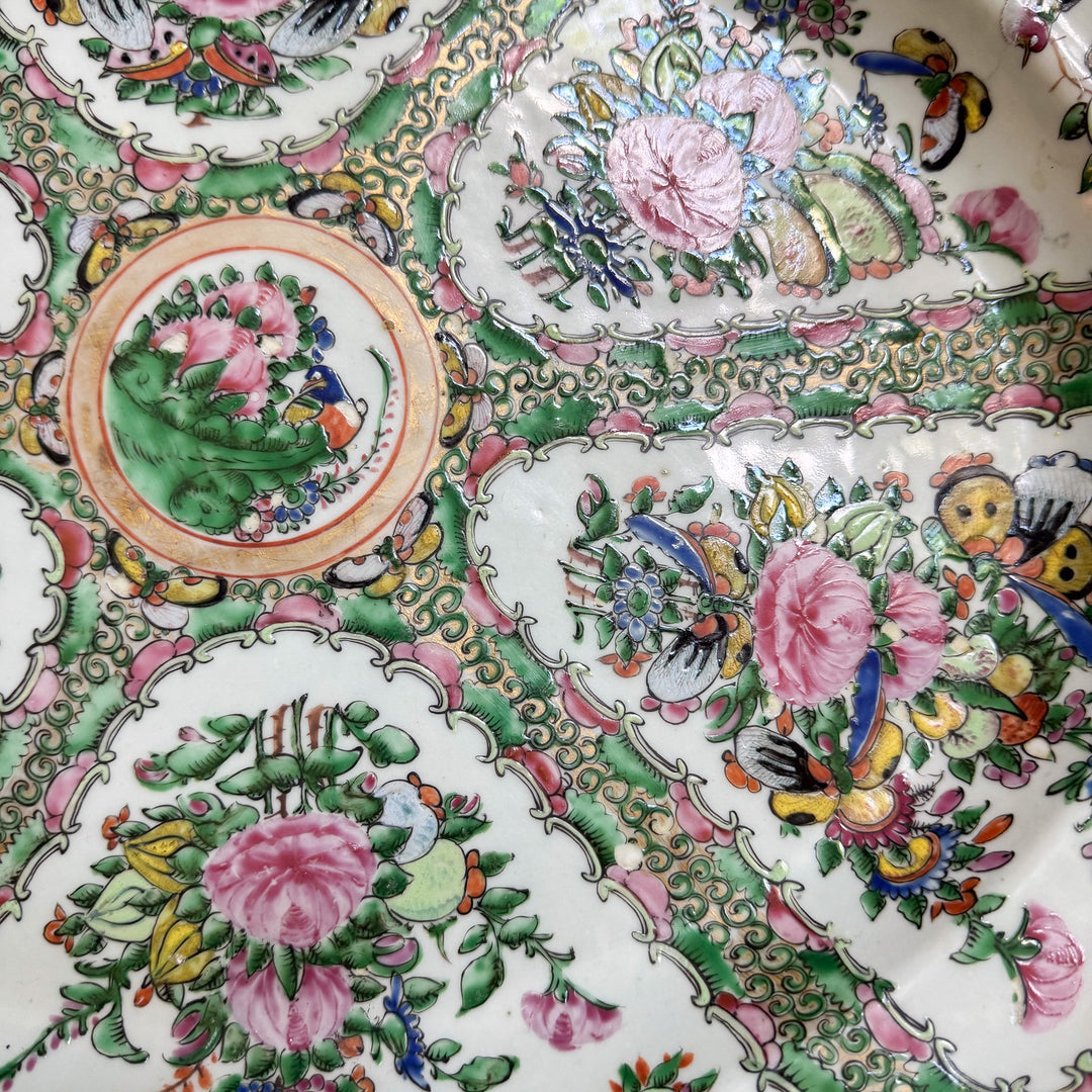 XL Antique Rose Canton Platter