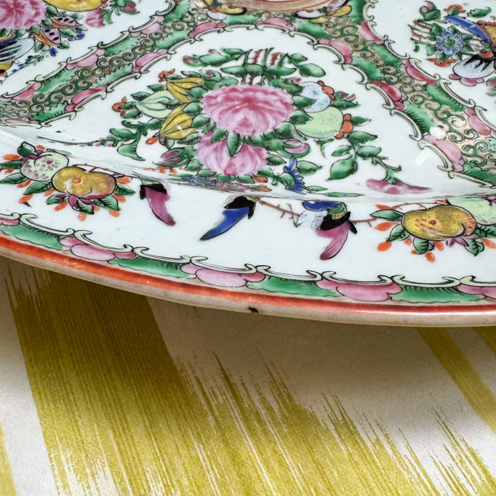 XL Antique Rose Canton Platter
