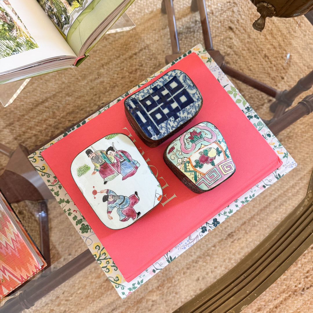 Vintage Chinoiserie Shard Boxes