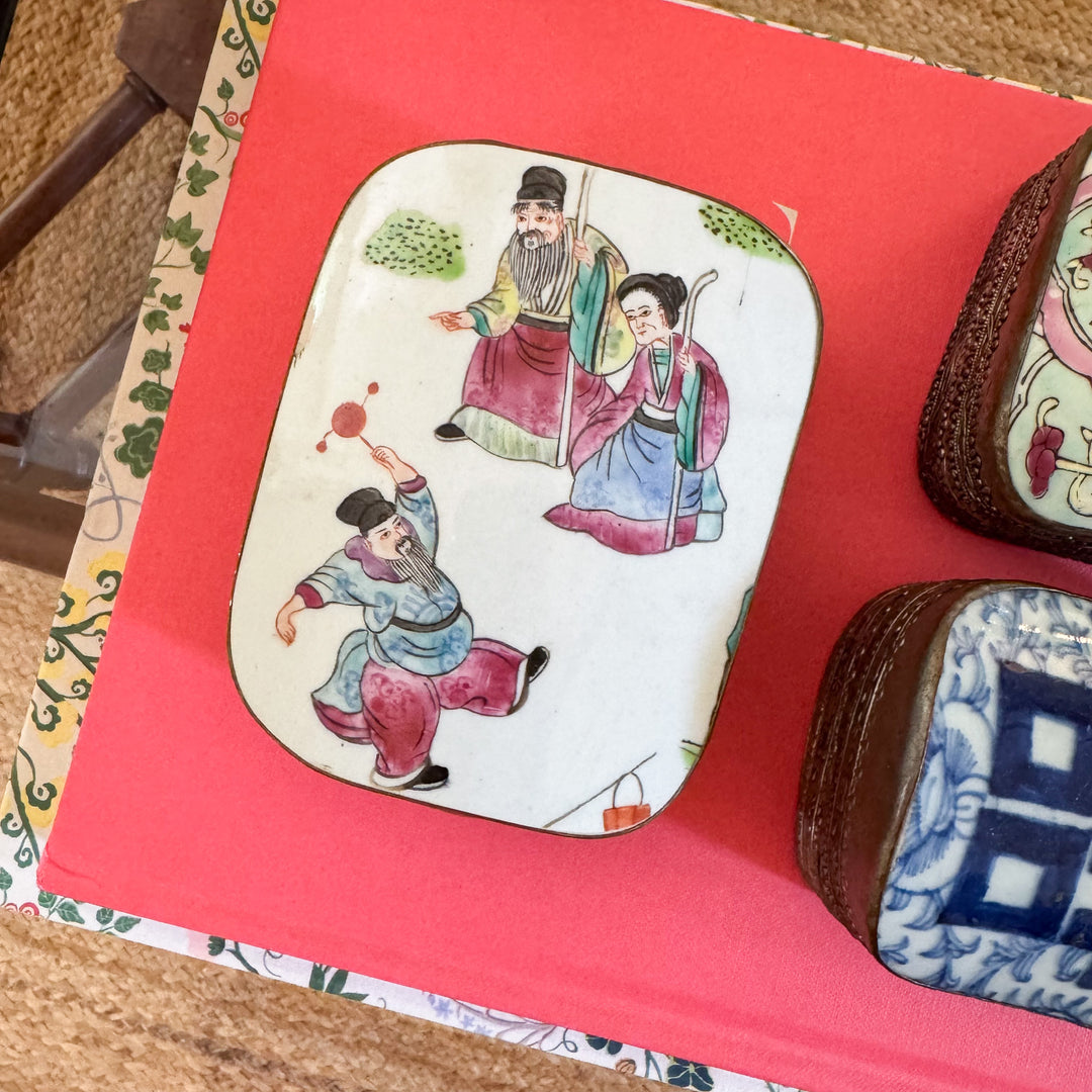 Vintage Chinoiserie Shard Boxes