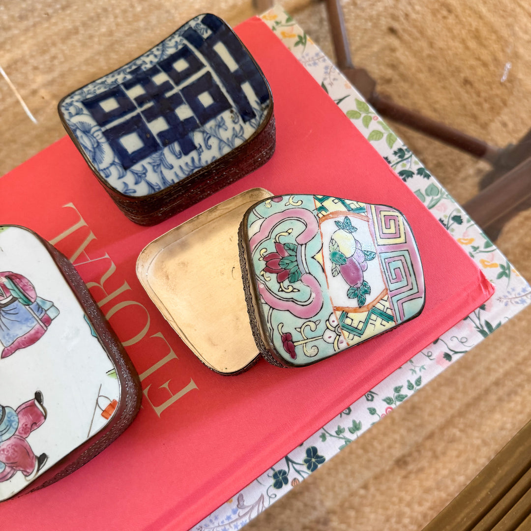Vintage Chinoiserie Shard Boxes