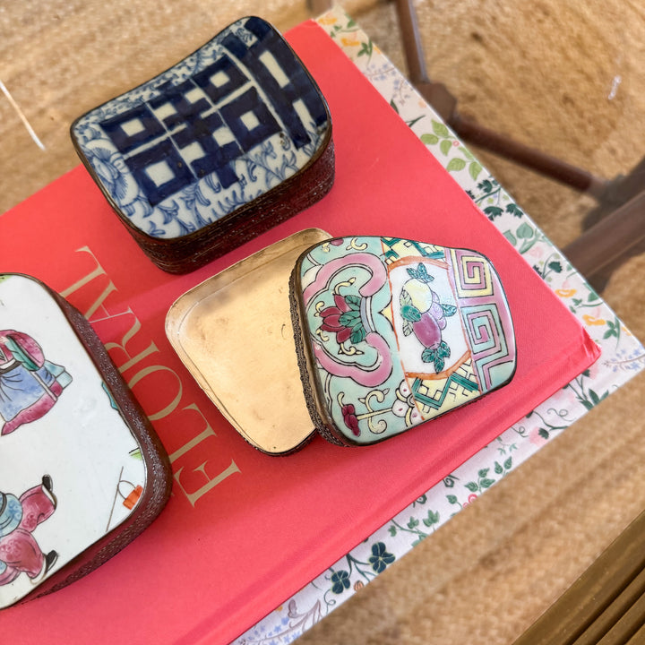 Vintage Chinoiserie Shard Boxes