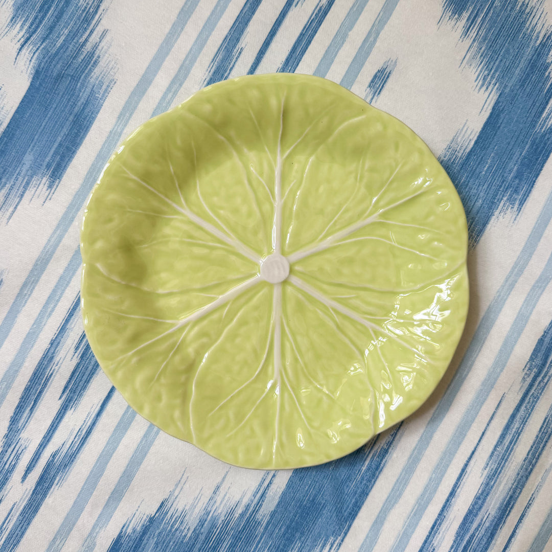 Bordallo Pinheiro Light Green Cabbage Salad Plates