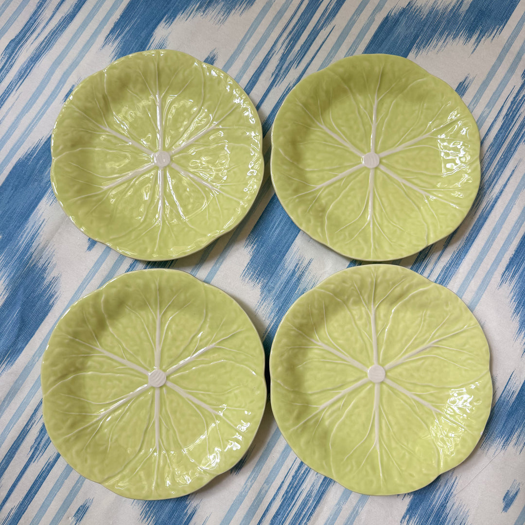Bordallo Pinheiro Light Green Cabbage Salad Plates