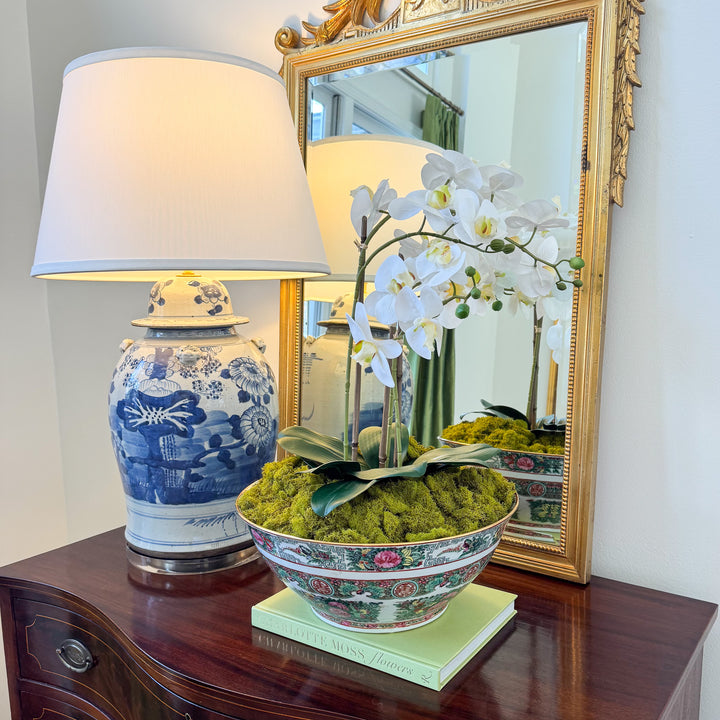 Vintage Extra Large Rose Canton Punch Bowl