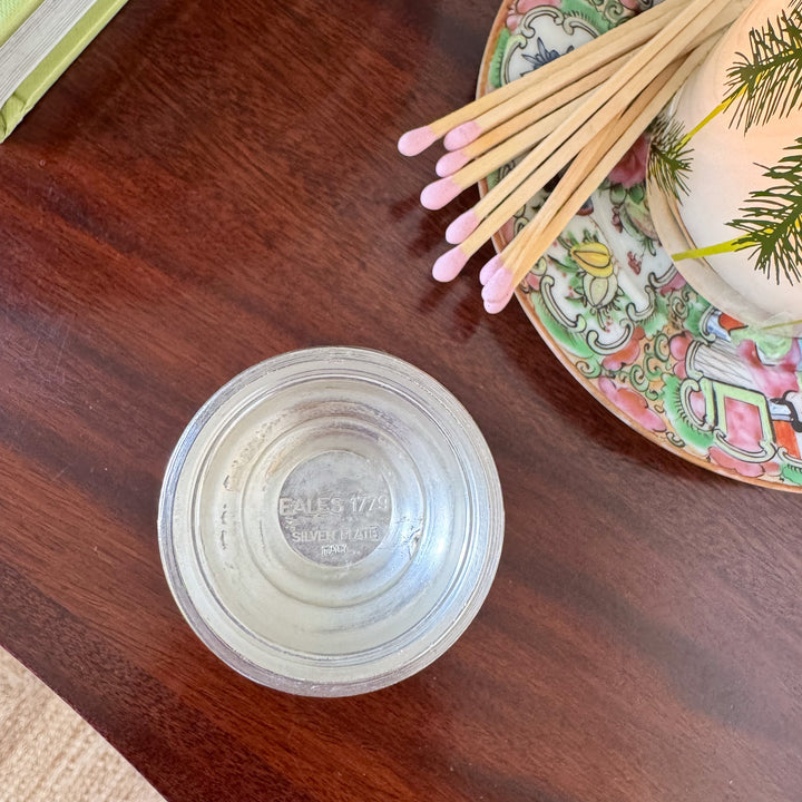 Mini Vintage Silverplate Urn with Lion Handles