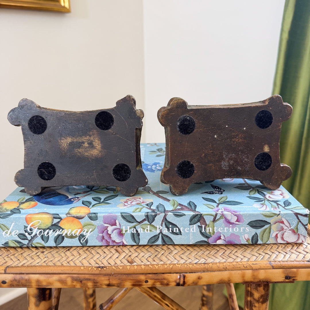 Vintage Retriever Resin Bookends