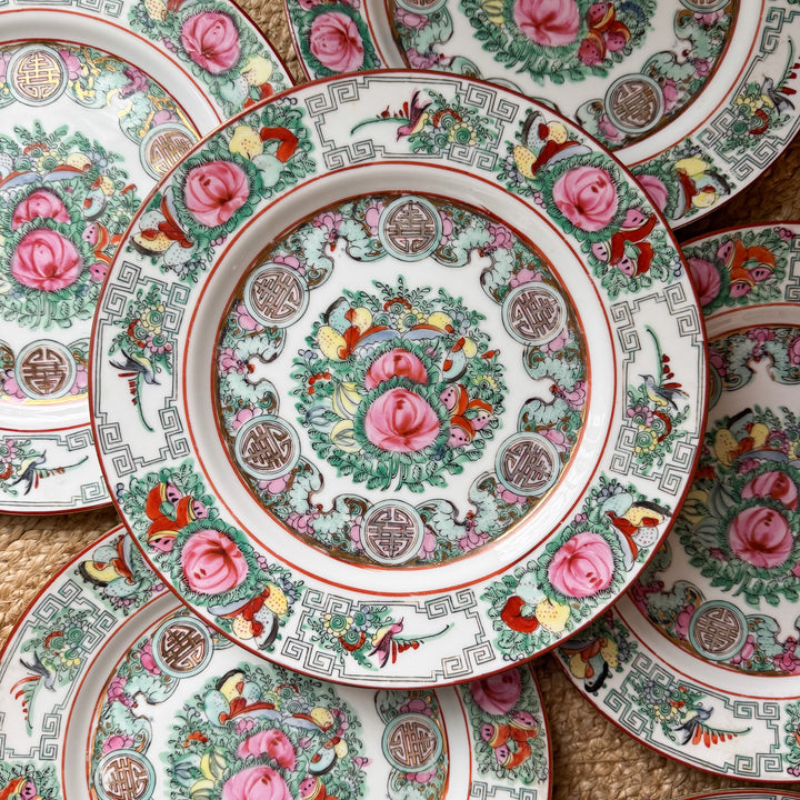 Vintage Rose Canton 10.25" Plates - Sold Individually
