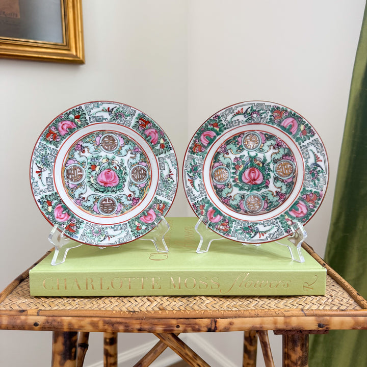 Vintage Rose Canton 6.25" Plates - Sold in Pairs