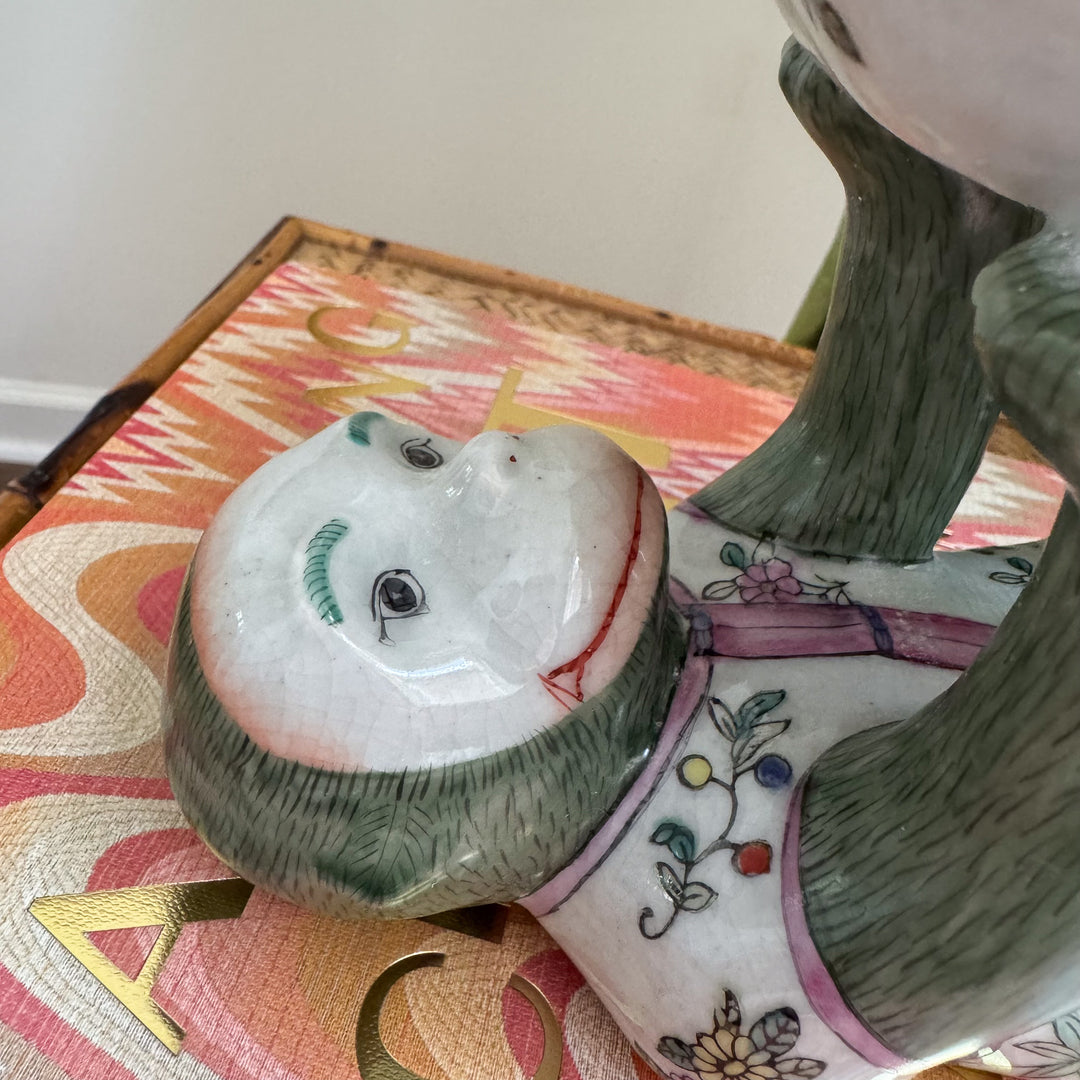 Vintage Chinoiserie Monkey Bowl