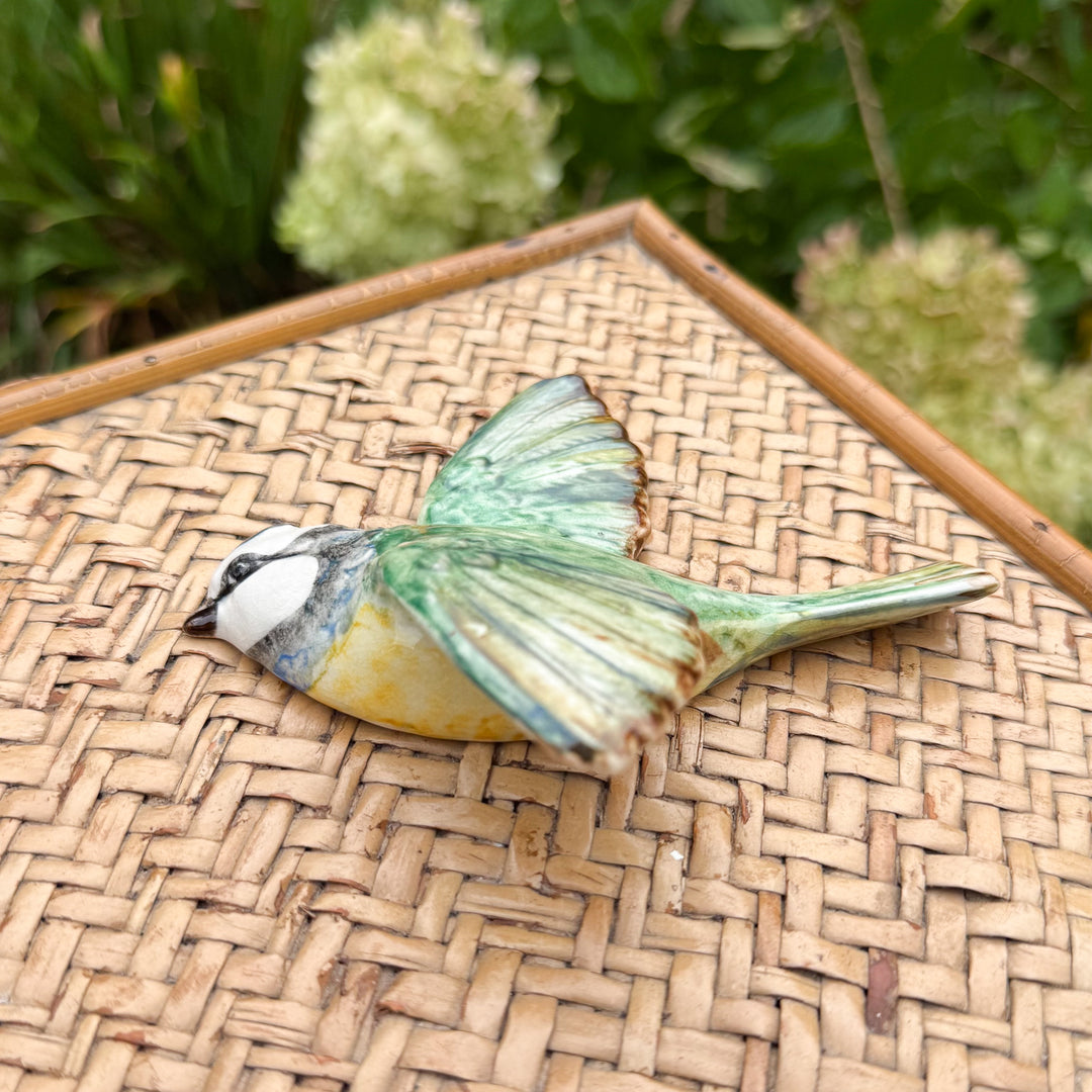 Vintage Beswick England Blue Tit Wall Plaque